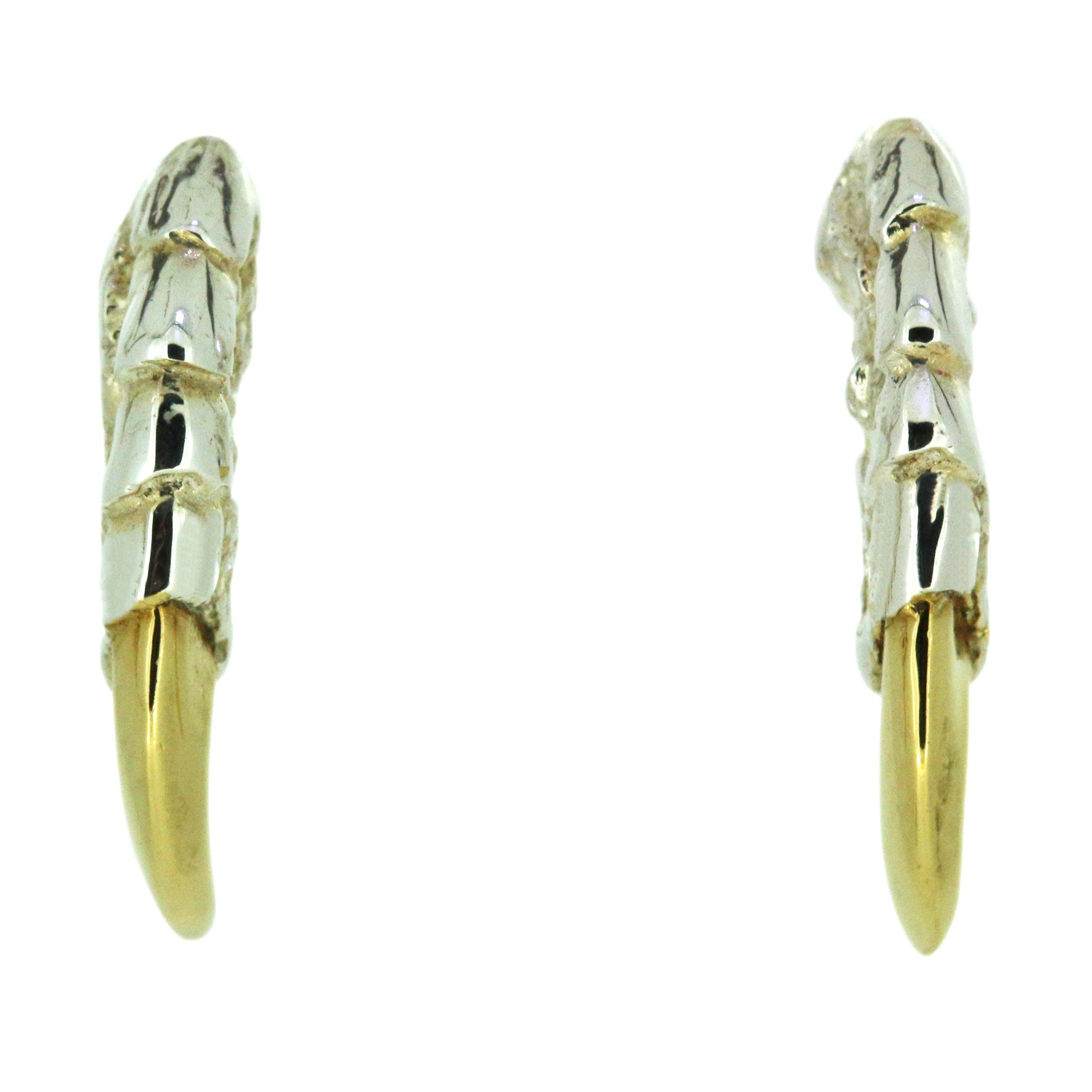 Classic Claw Studs - Silver Gold Nails