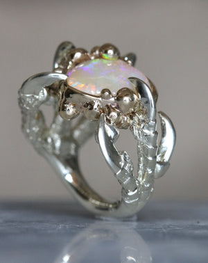 Mouldy Opal Heart and Diamonds - resize to M - RESERVED