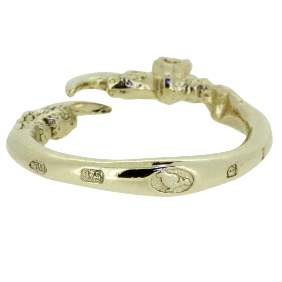 Single Claw with a Diamond Ring - 9ct Gold