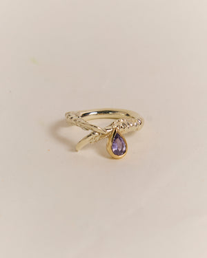 Violet Sapphire Teardrop