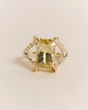 Yellow Sapphire Claws of Engagement - Resize to M  - £8,950