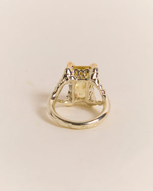 Yellow Sapphire Claws of Engagement - Resize to M  - £8,950