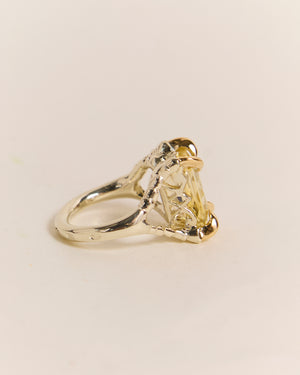 Yellow Sapphire Claws of Engagement - Resize to M  - £8,950